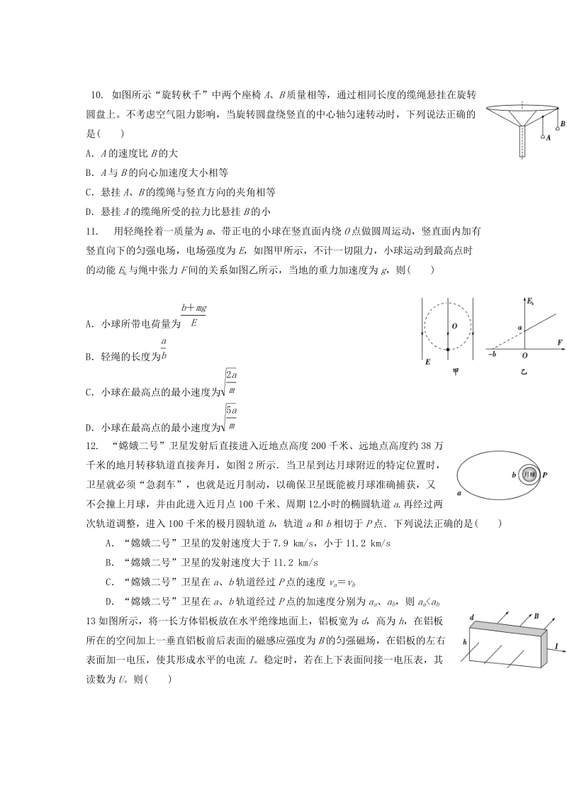 2017年浙江省杭州市萧山区命题比赛模拟试卷高中物理试卷（19）.doc_第3页