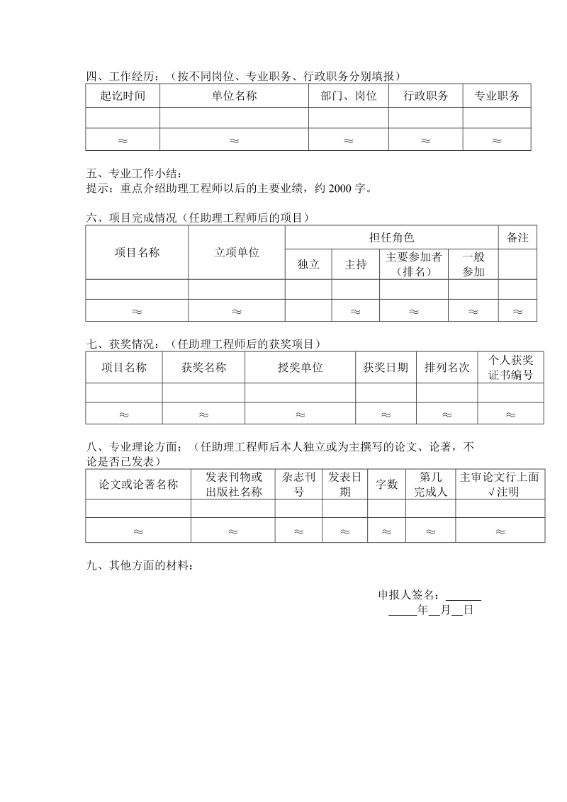 申报工程师自荐综合材料.doc_第2页