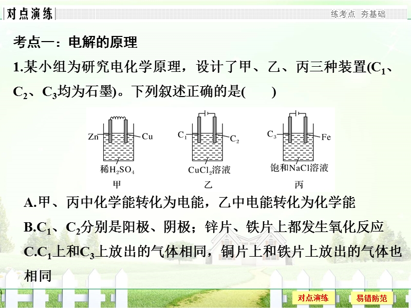 2017版《创新设计》浙江化学选考高分突破专题复习第二部分专题六电化学第2课时.ppt_第3页