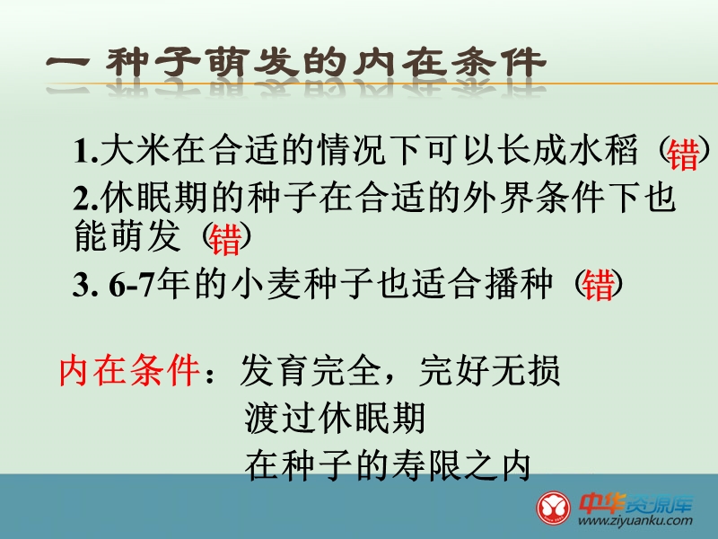 江西宜春八中八年级生物上册课件：种子萌发的条件(河北少儿版).ppt_第2页