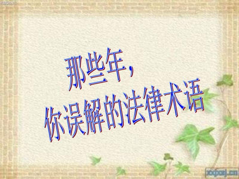 法律术语.ppt_第1页