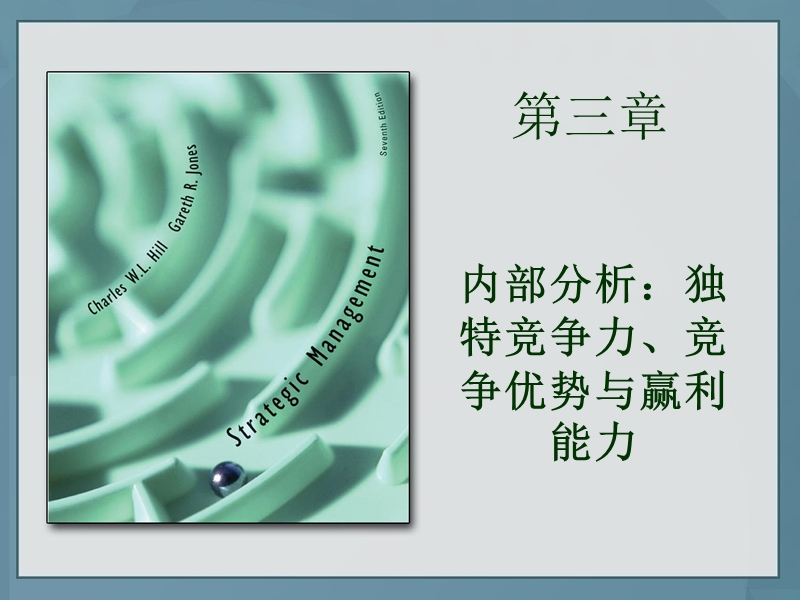 ch03内部分析：独特竞争力、竞争优势与赢利能力.ppt_第1页