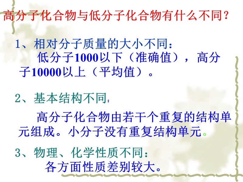 【原】化学：5-1《合成高分子化合物的基本方法》课件(莒南)(人教版选修5).ppt_第3页