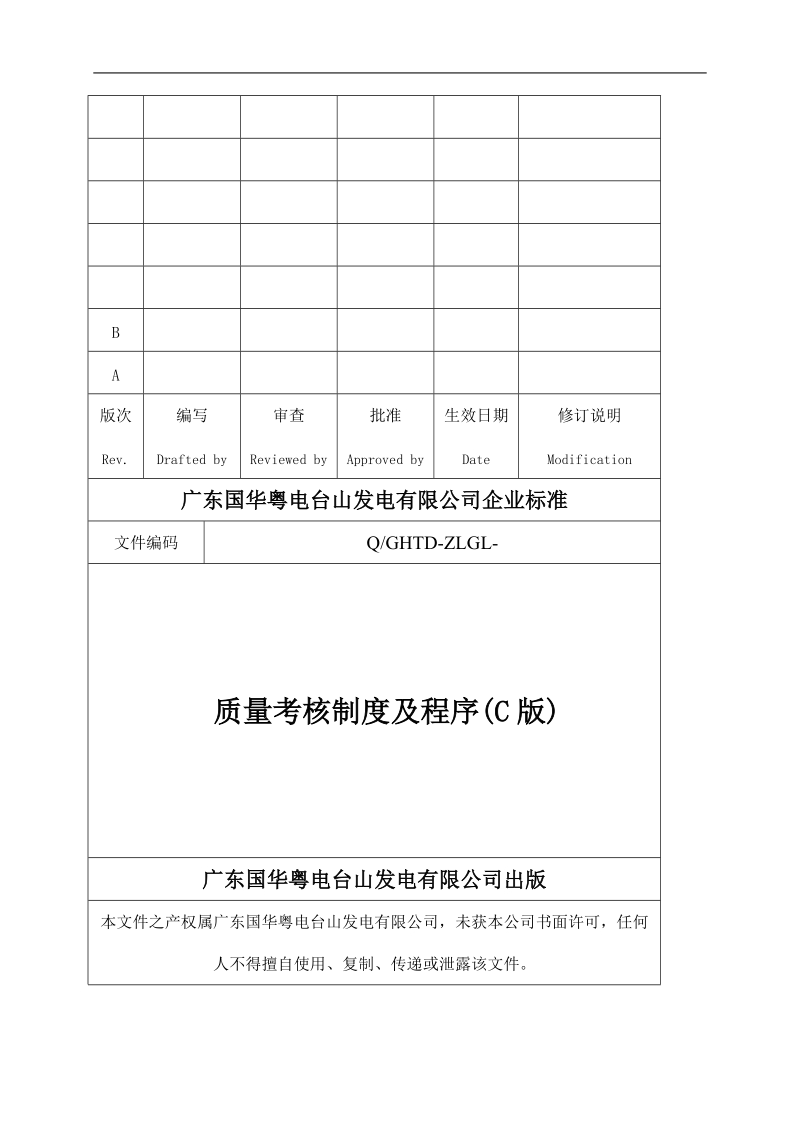 质量考核制度及程序(c版).doc_第1页