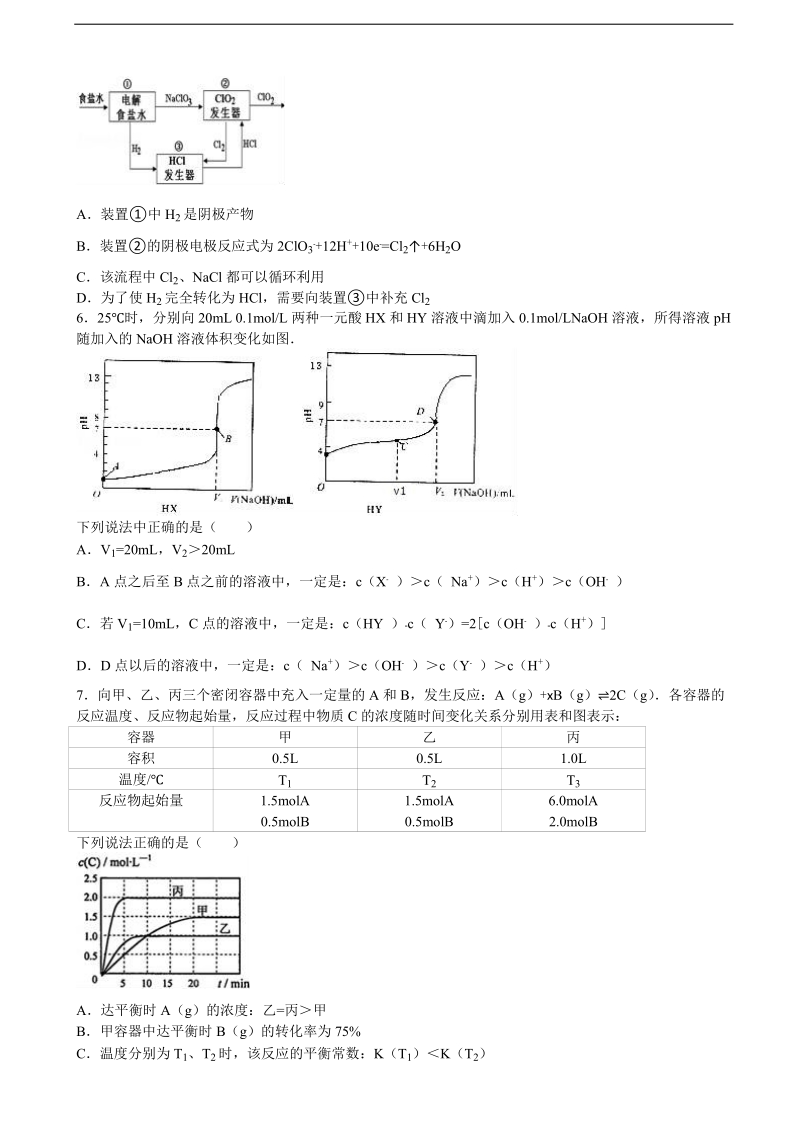 2016年四川省攀枝花市高考化学模拟试卷（3月份）（解析版）.doc_第2页