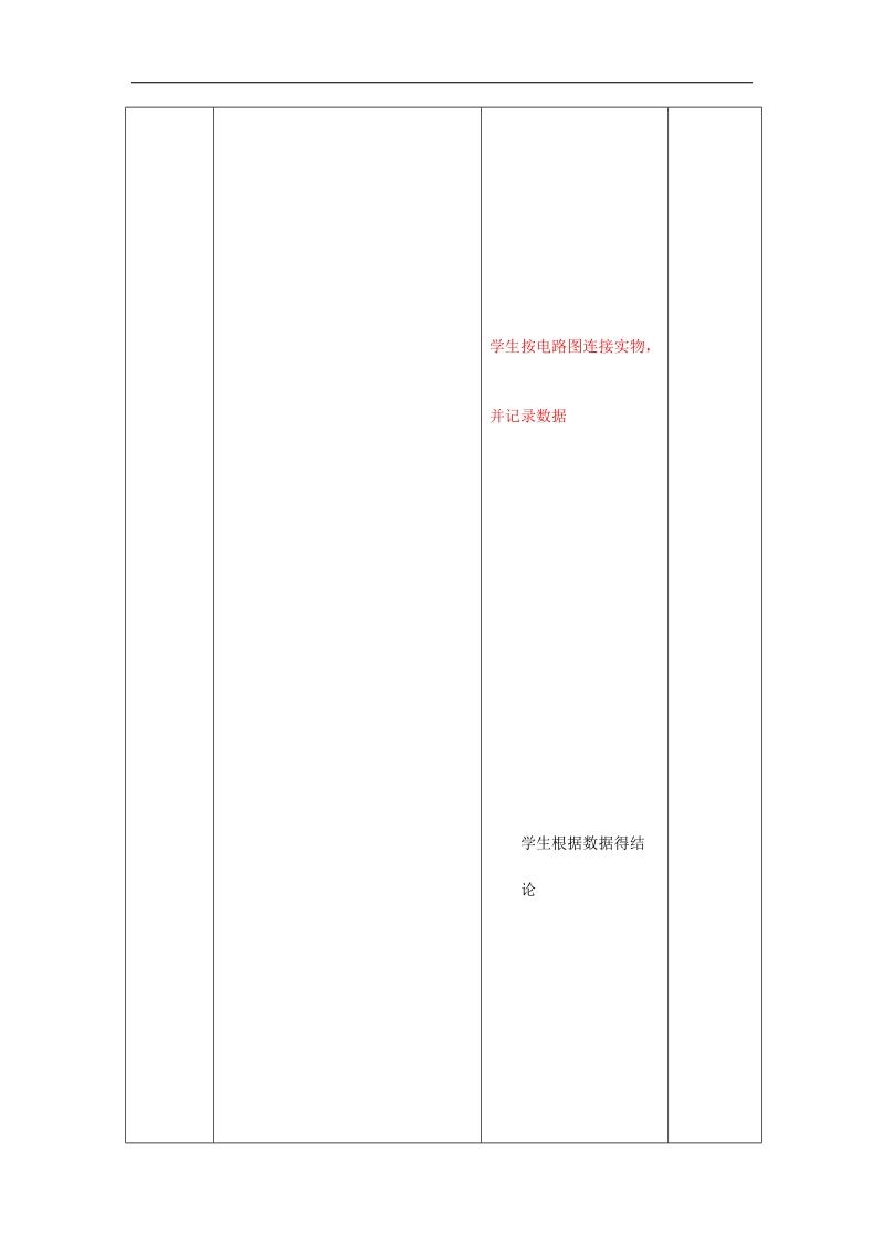 山东省临沂市蒙阴县第四中学沪科版2018年九年级物理全册14.4科学探究：串联和并联电路的电流 教案.doc_第3页