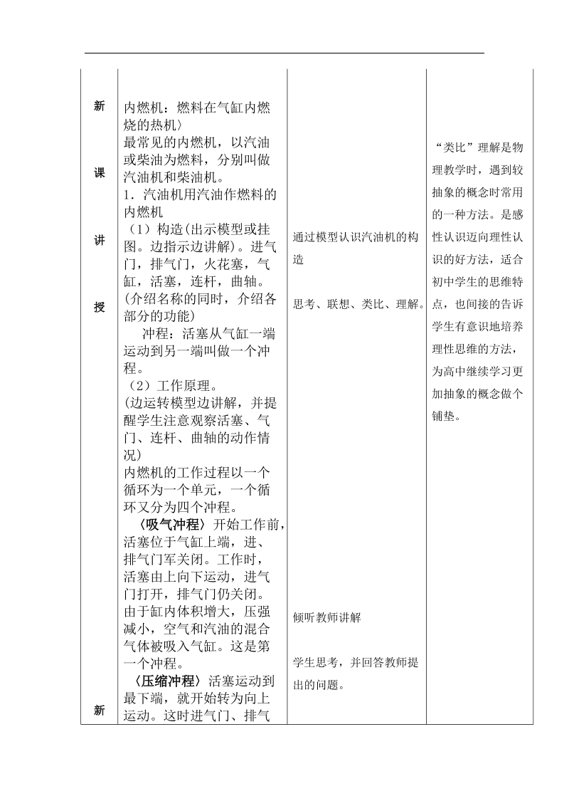 山东省临沂市蒙阴县第四中学2018年九年级物理沪科版《13.3 内燃机》教案.doc_第2页