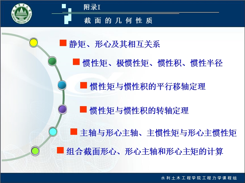 大学工程力学附录i截面的几何性质.ppt_第2页