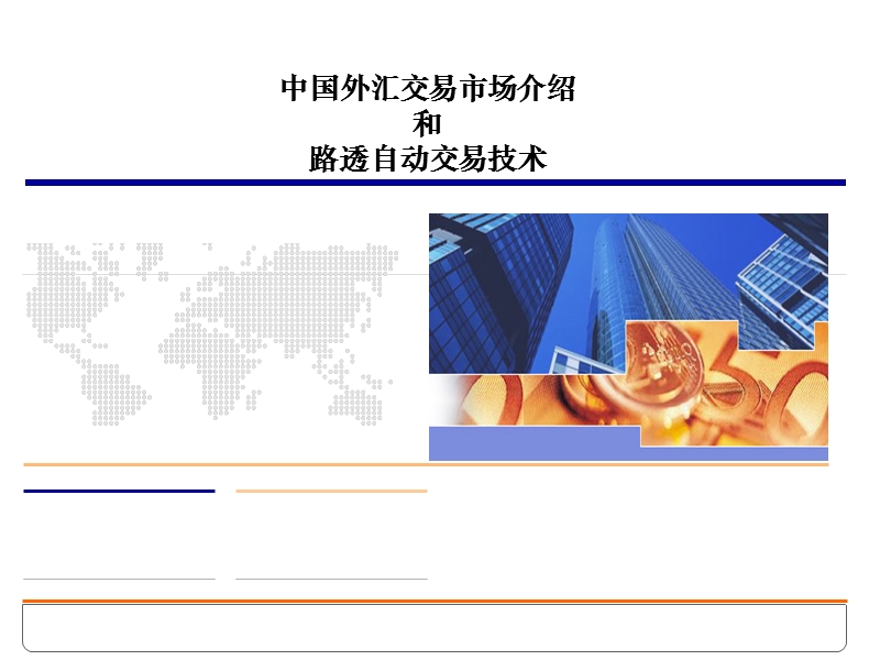 中国外汇交易市场和路透交易技术.ppt_第1页