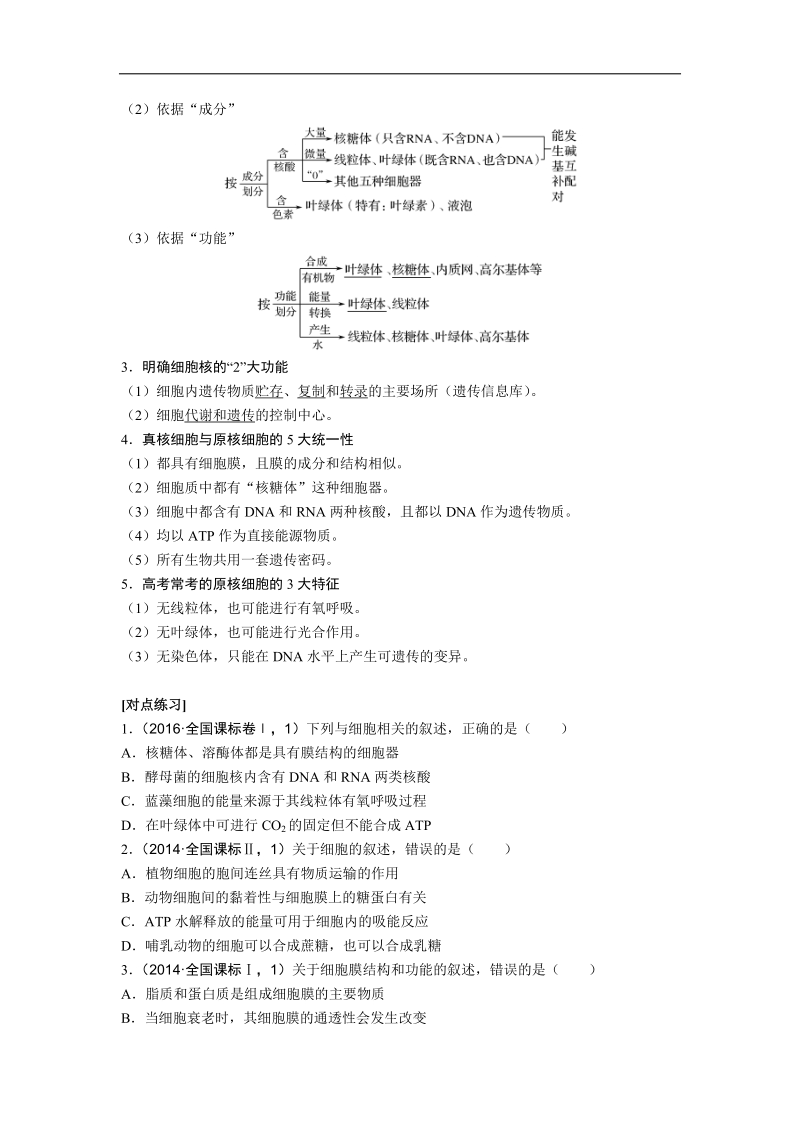 专题二：细胞的结构基础.docx_第2页