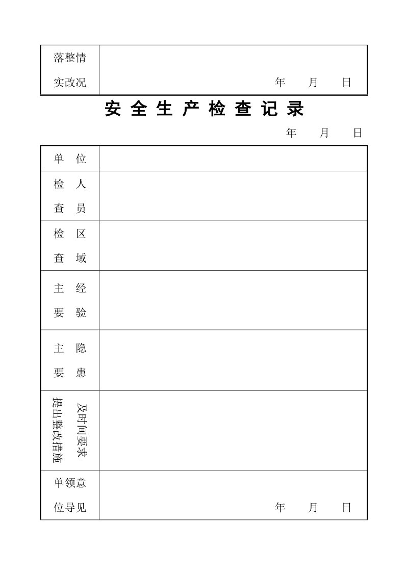 [制度]安全生产检查记录模板.doc_第2页