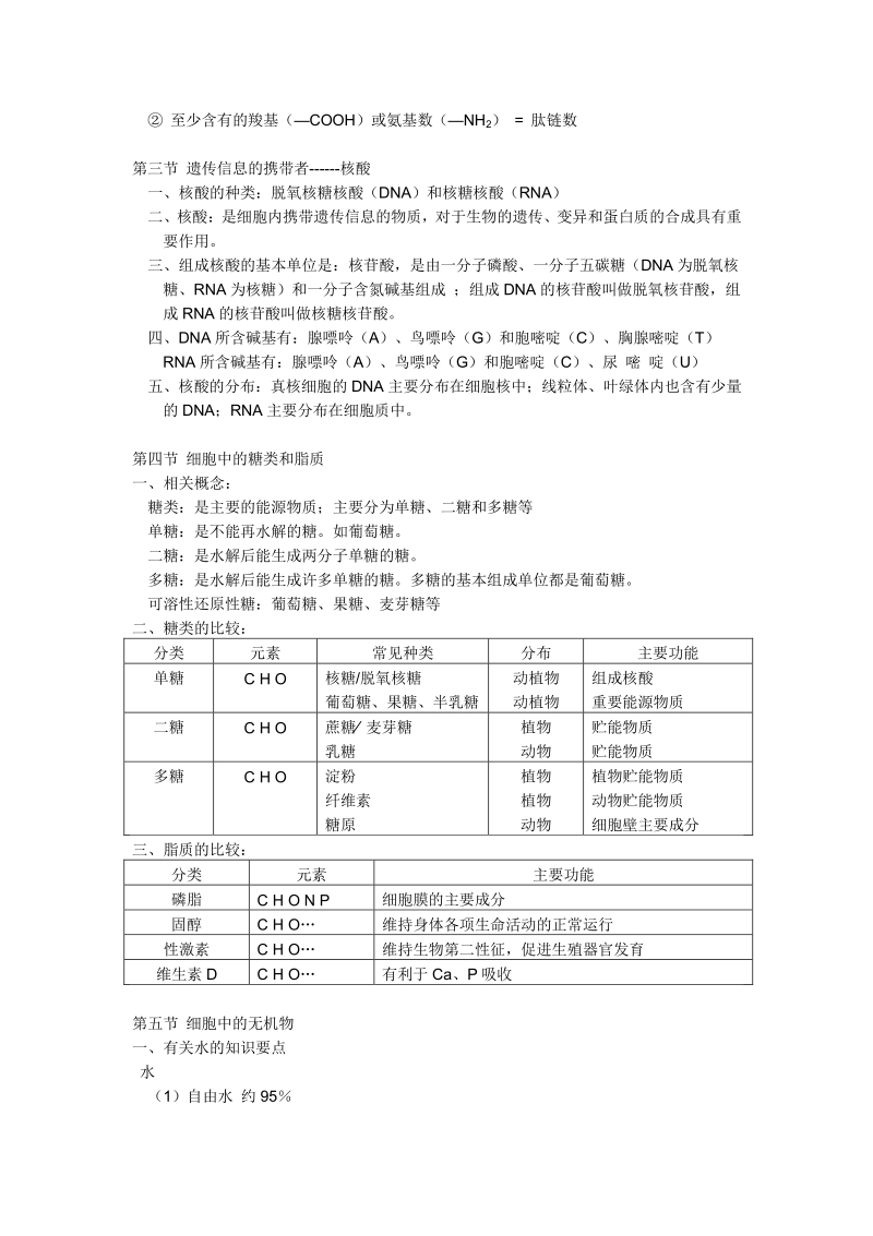 高一生物必修一知识点总结_整理版_ _1_.pdf_第3页