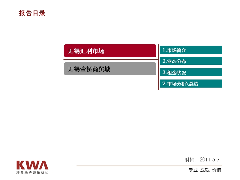 2011无锡汇利市场和金桥商贸城调研报告.ppt_第2页