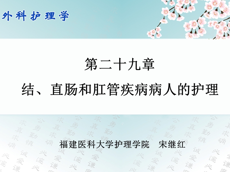 29第二十九章-结、直肠和肛管疾病病人的护理.ppt_第1页