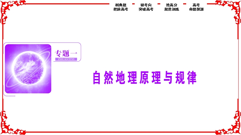 【优化探究】2017届高三地理高考二轮复习书讲解课件第一部分专题一自然地理原理与规律第1讲地球的运动规律.ppt_第3页