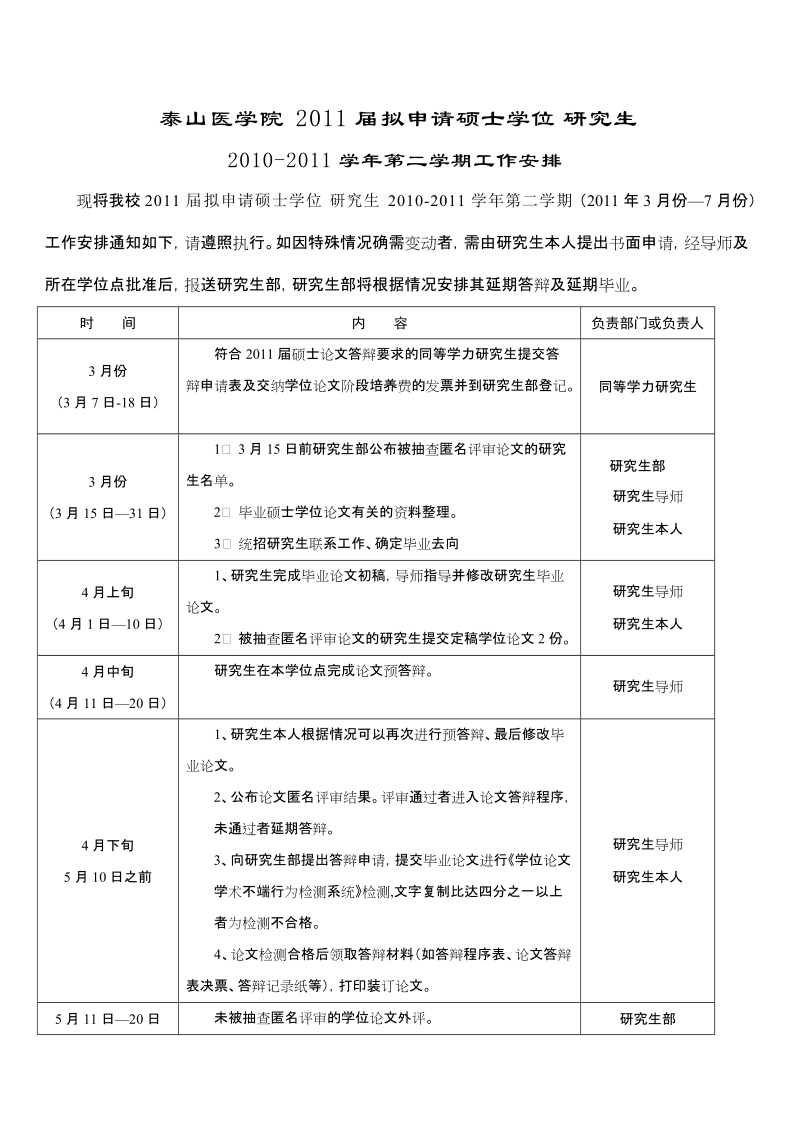 泰山医学院2011届拟申请硕士学位研究生.doc_第1页