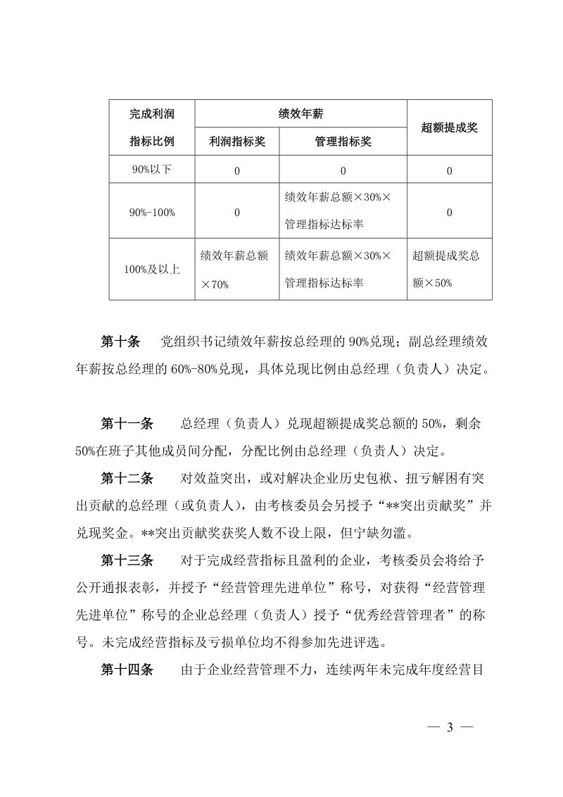 某酒店集团所属企业经营绩效考核办法.doc_第3页