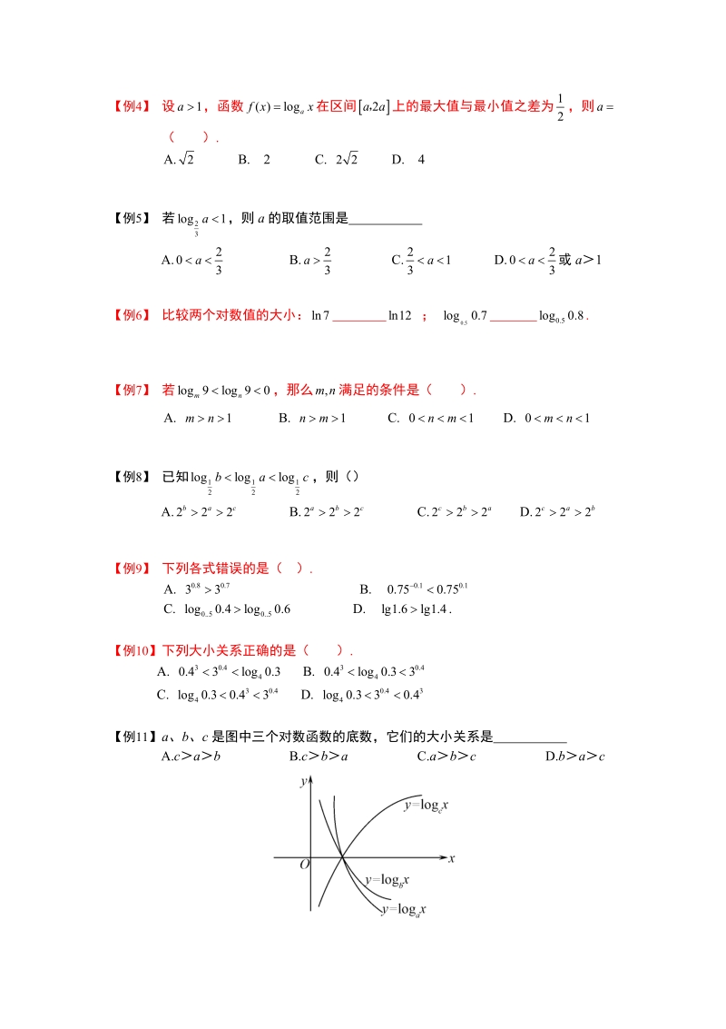 对数与对数函数.板块二.对数函数.学生版.pdf_第2页