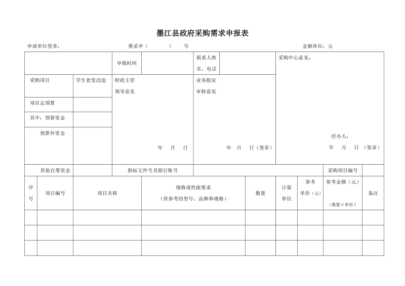 政府采购需求申报表.doc_第1页