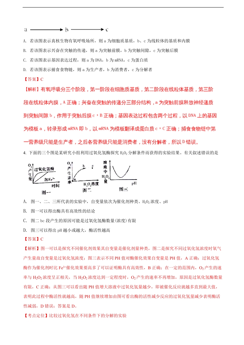 2018年甘肃省西北师大附中学下期高三年级第二次模拟理综生物试题（解析版）.doc_第2页