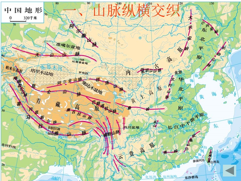 八年级地理上册中国地形湘教版.ppt_第2页