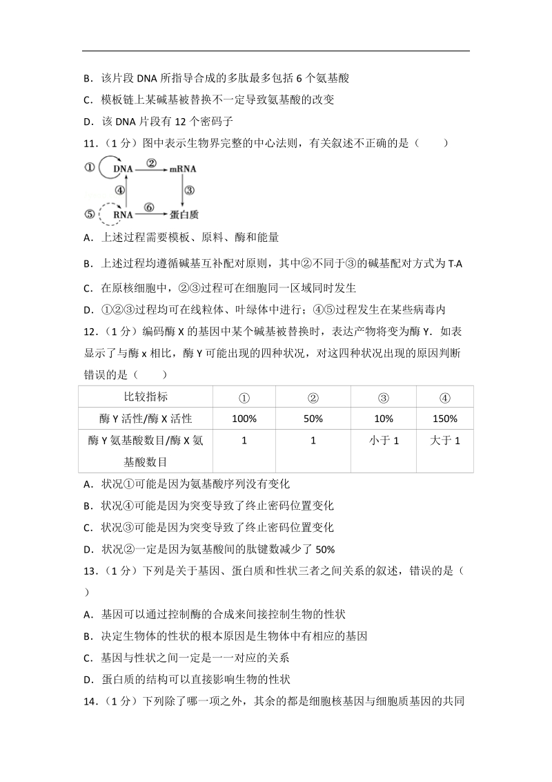 2017年湖南省郴州市高考生物二模试卷（带解析）.doc_第3页