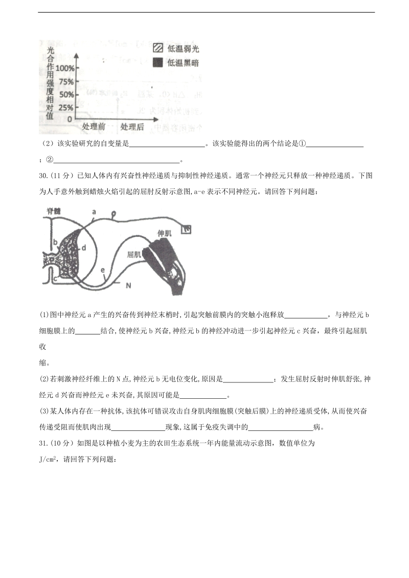 2017年辽宁省部分重点中学作协体高三考前模拟考试理综生物试题.doc_第3页