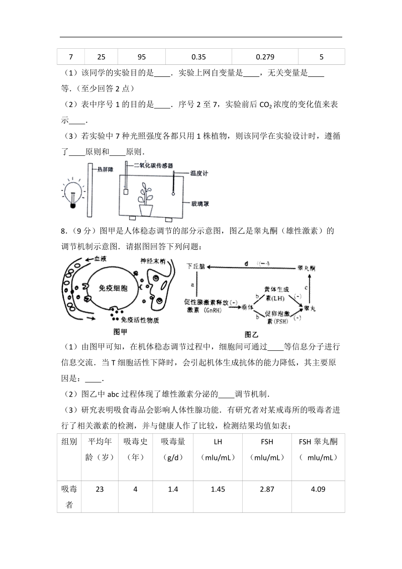 2017年内蒙古赤峰市宁城县高考生物一模试卷(带解析）.doc_第3页