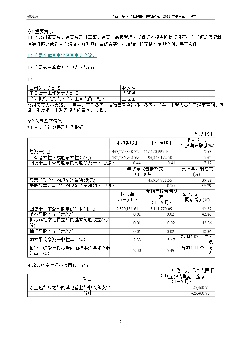 600856_2011长百集团第三季度季报.ppt_第3页