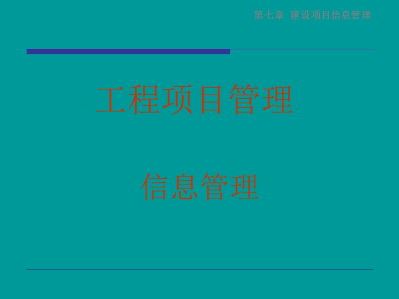 07建设项目信息管理1.0.ppt_第1页