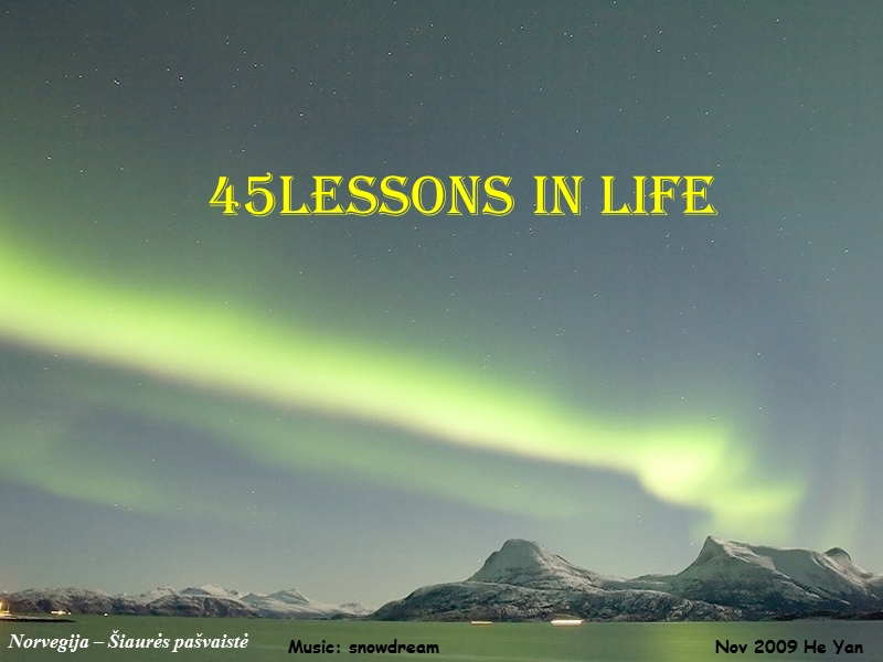 45 lessons in life.ppt_第1页