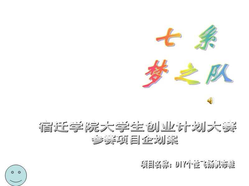 diy个性飞扬帆布鞋——创业计划大赛的策划书.ppt_第1页