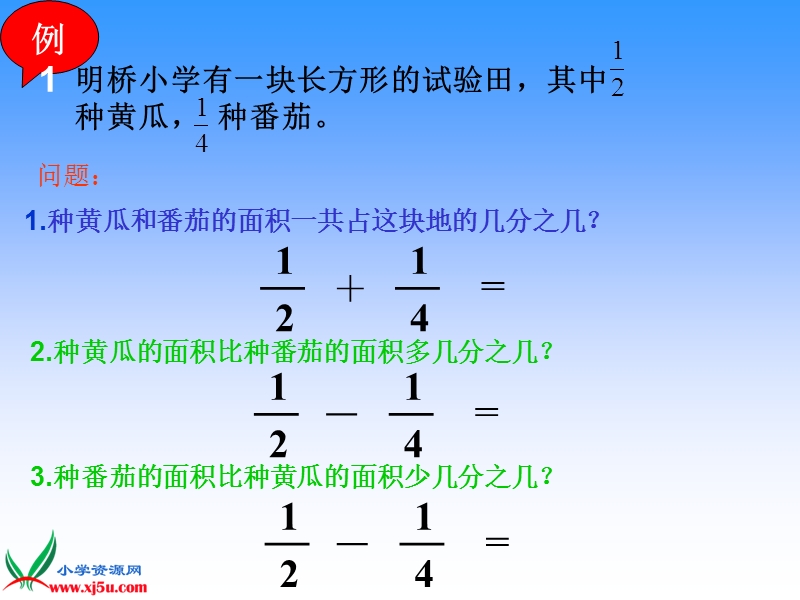 (苏教版)五年级数学下册课件_异分母分数加减法_2.ppt_第3页