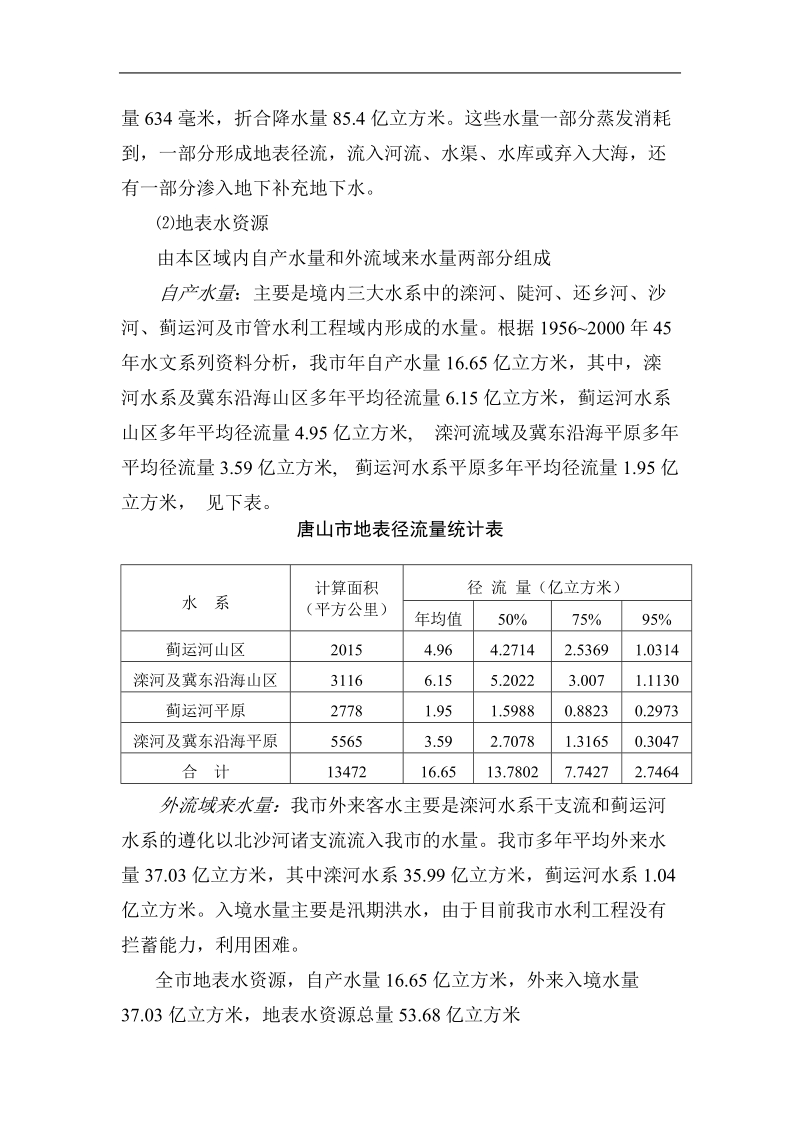 唐山市水资源可持续利用战略研究报告 .doc_第2页