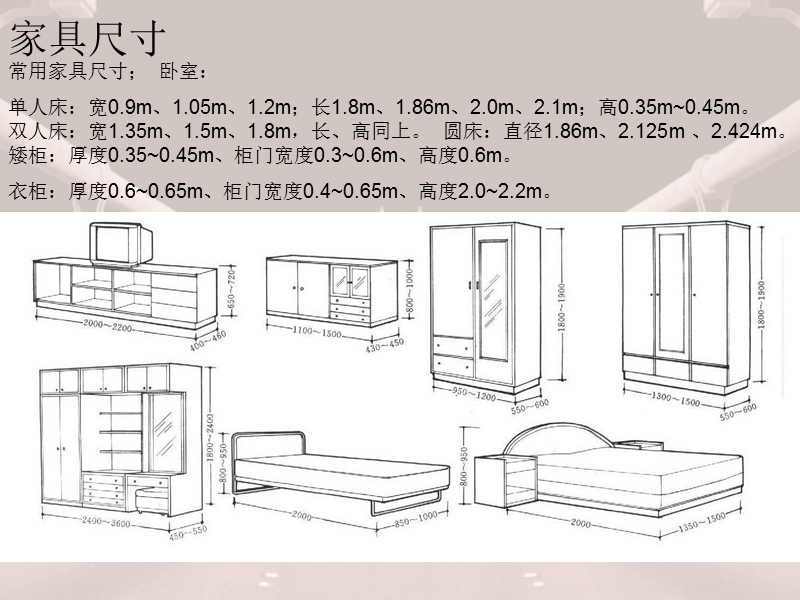 常用人体工学家具尺寸.ppt_第1页