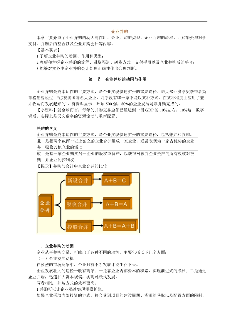 企业并购流程与融资方式.doc_第1页