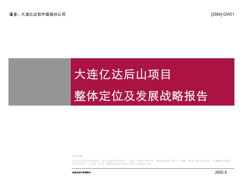 大连某项目发展战略研究报告 .ppt_第1页