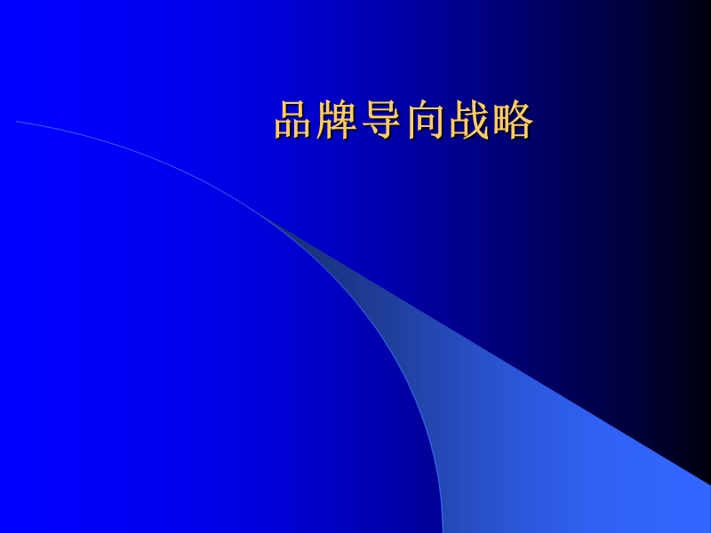 品牌导向战略规划.ppt_第1页