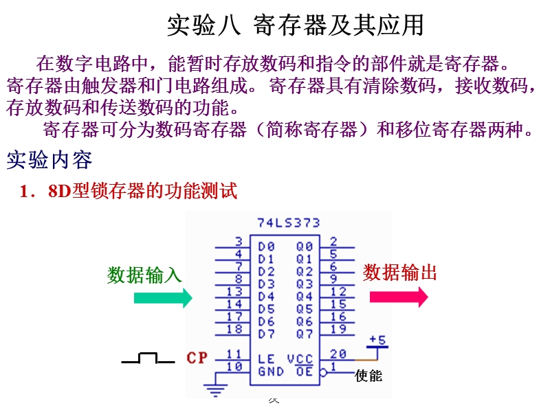 实验八  寄存器及其应用.ppt_第1页