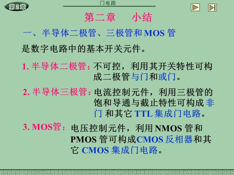 【工作总结】第2章小结 半导体二极管、三极管和 mos 管.ppt_第1页