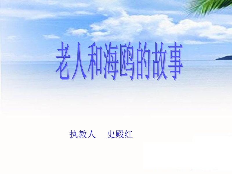 老人与海鸥的故事.ppt_第1页