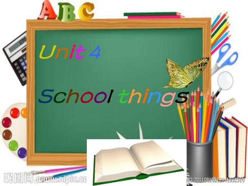 一年级上英语课件-unit+4+school+things-新蕾快乐英语.ppt_第1页