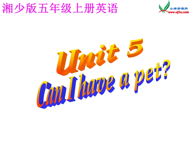 2014秋五年级英语上册 unit 5 can i have a pet课件3 湘少版.ppt_第1页