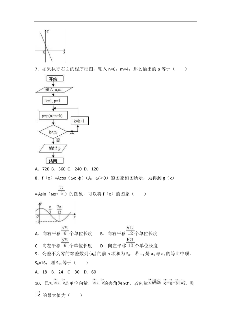 2017届宁夏银川一中高考数学二模试卷（文科）（解析版）.doc_第2页