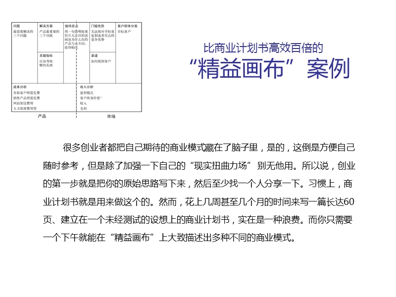 比商业计划书高效百倍的“精益画布”实战案例.ppt_第1页