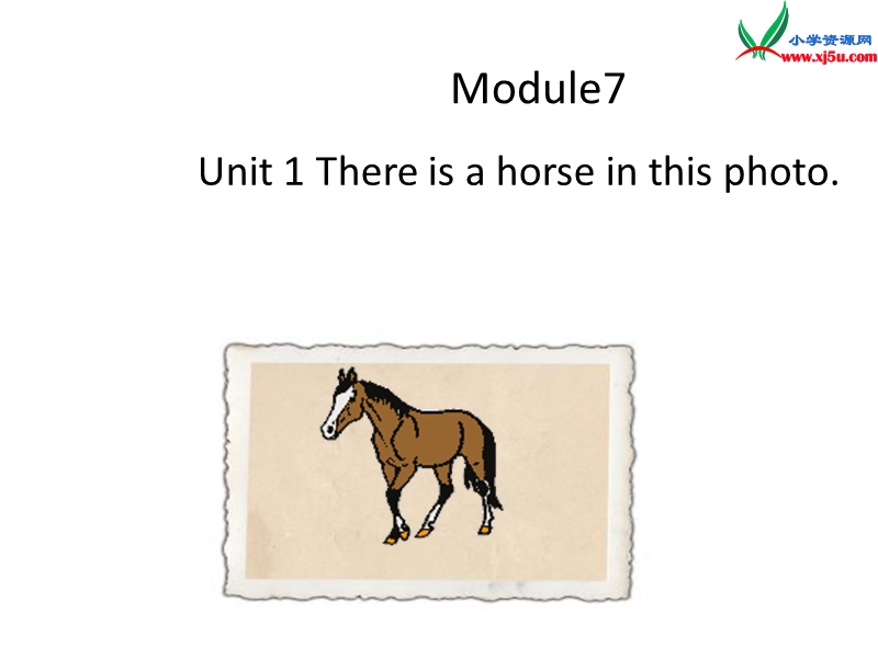 2014秋四年级英语上册 module 7 unit 1 there is a horse in this photo课件4 外研版（三起）.ppt_第1页