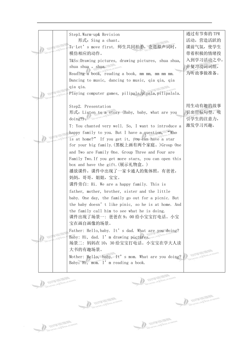 （人教pep）五年级英语下册教案 unit 4(14).doc_第2页