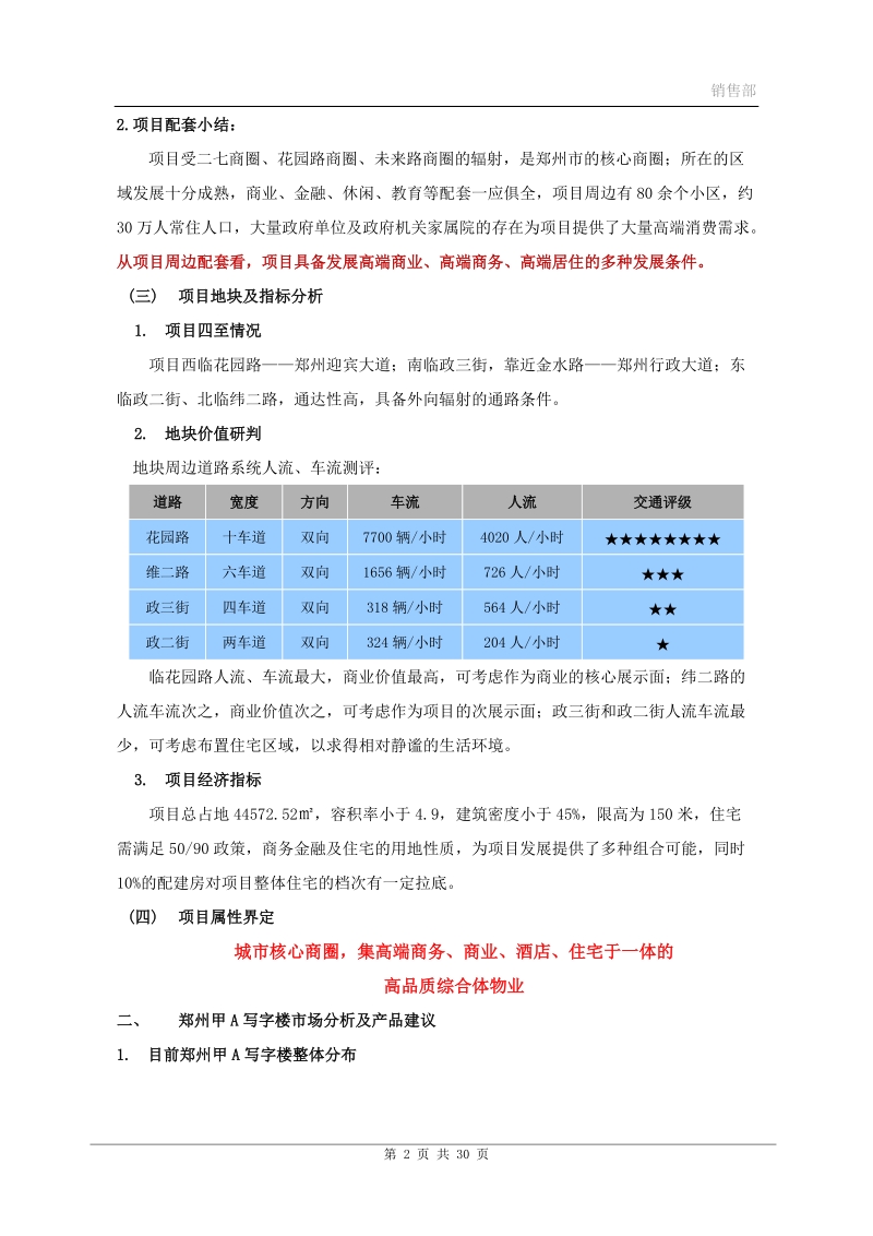 2012年郑州市写字楼市场调研及写字楼产品建议 2012-29页.doc_第2页