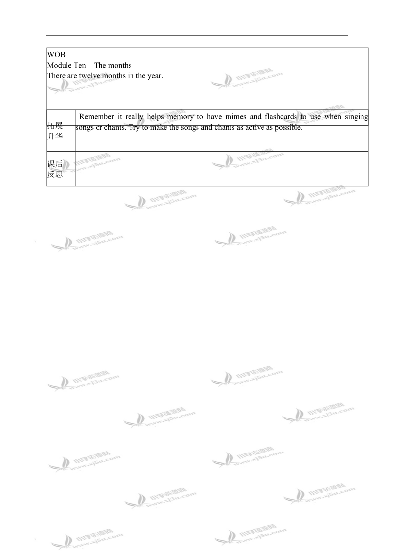 （外研版）四年级英语上册教案 module 10 unit 1(4).doc_第2页