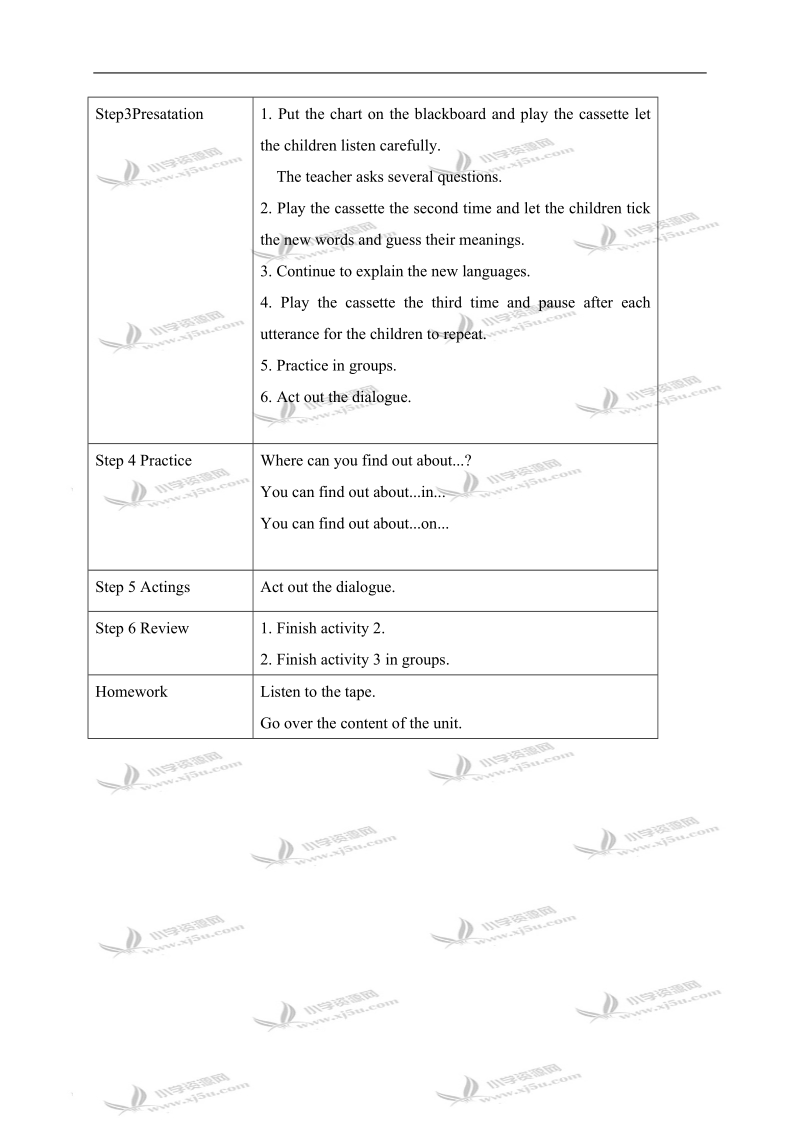 （外研版）五年级英语下册教案 module4 unit2(4).doc_第2页